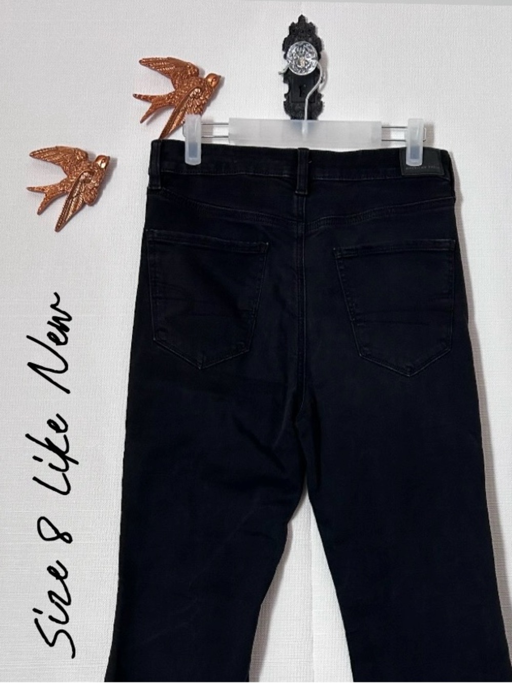 American Eagle Next Level Stretch Black Highrise Bootcut “Dolly” Jeans